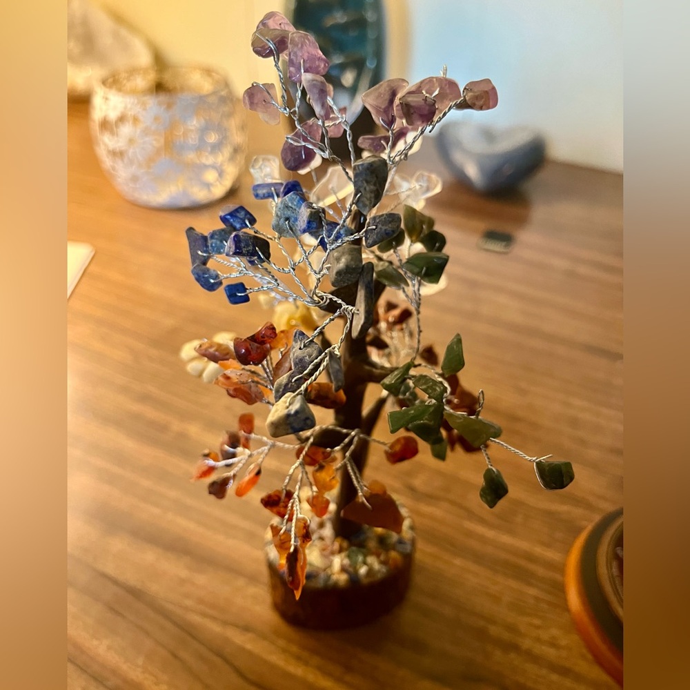 Chakra tree of crystals